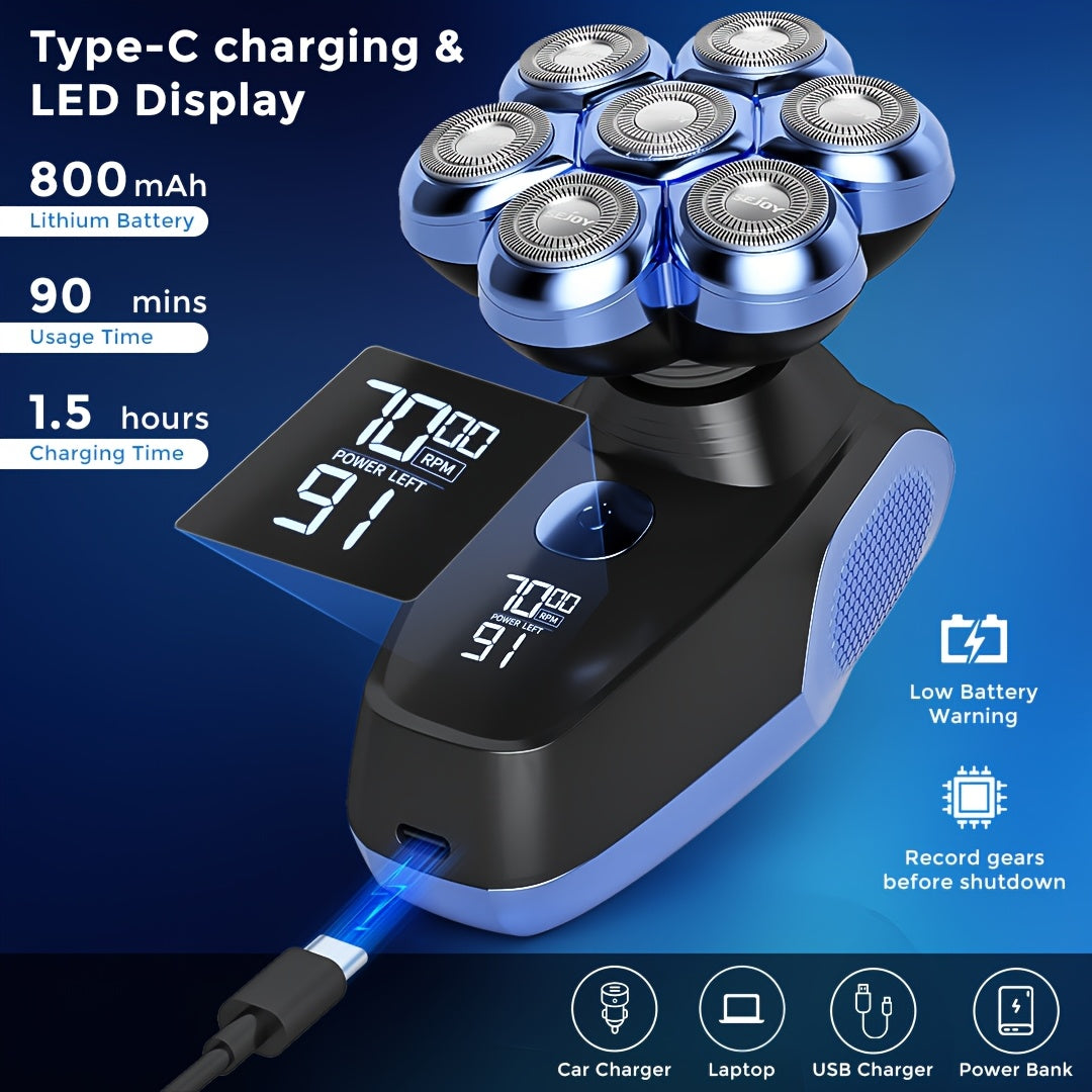 Men's Electric Shaver with Rechargeable, Waterproof - product gallery image 2