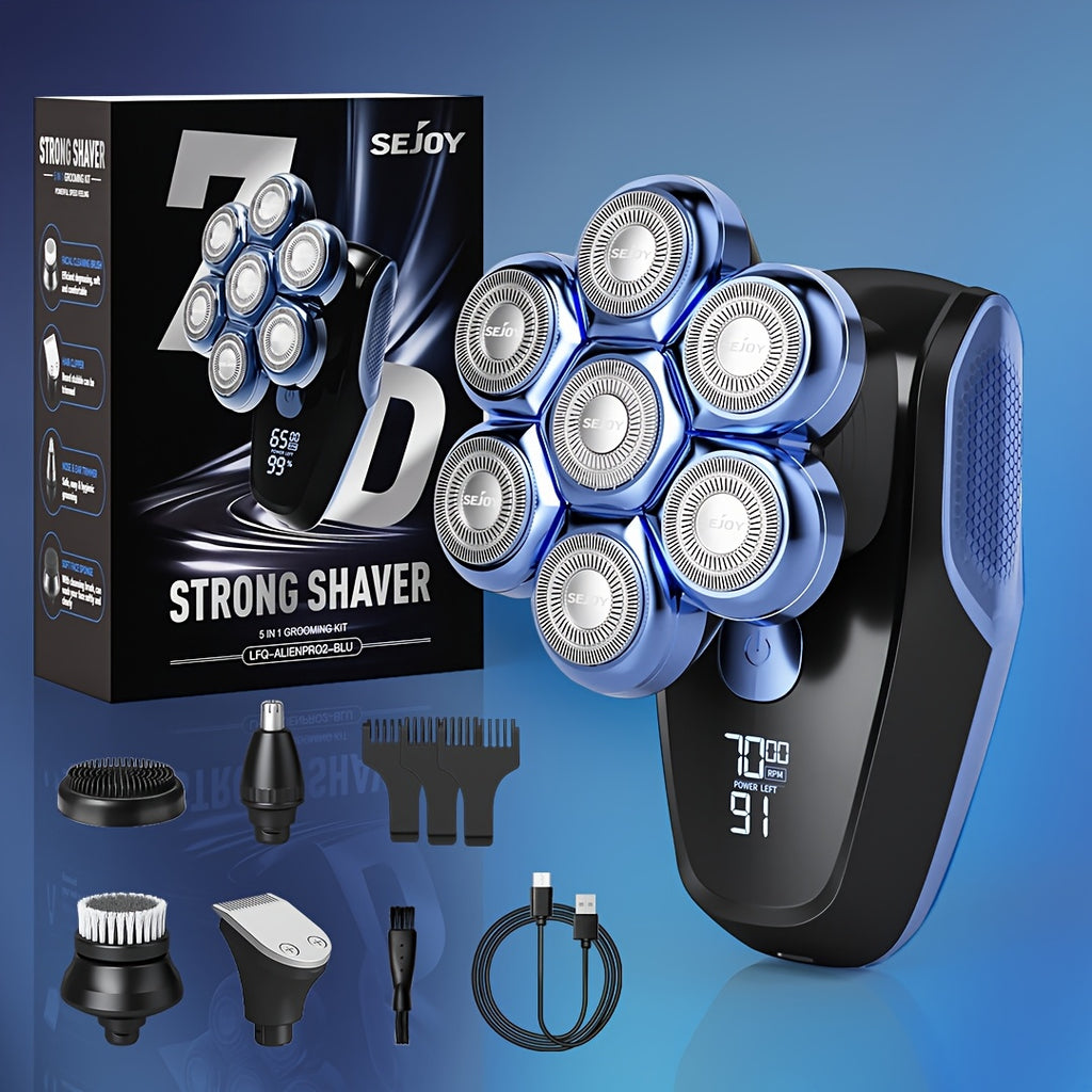 Men's Electric Shaver with Rechargeable, Waterproof