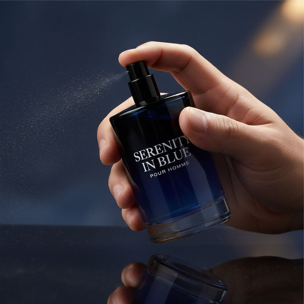 Men's Fragrance Serenity in Blue Men's Eau de with 100ml, Men's Senior - product gallery image 4