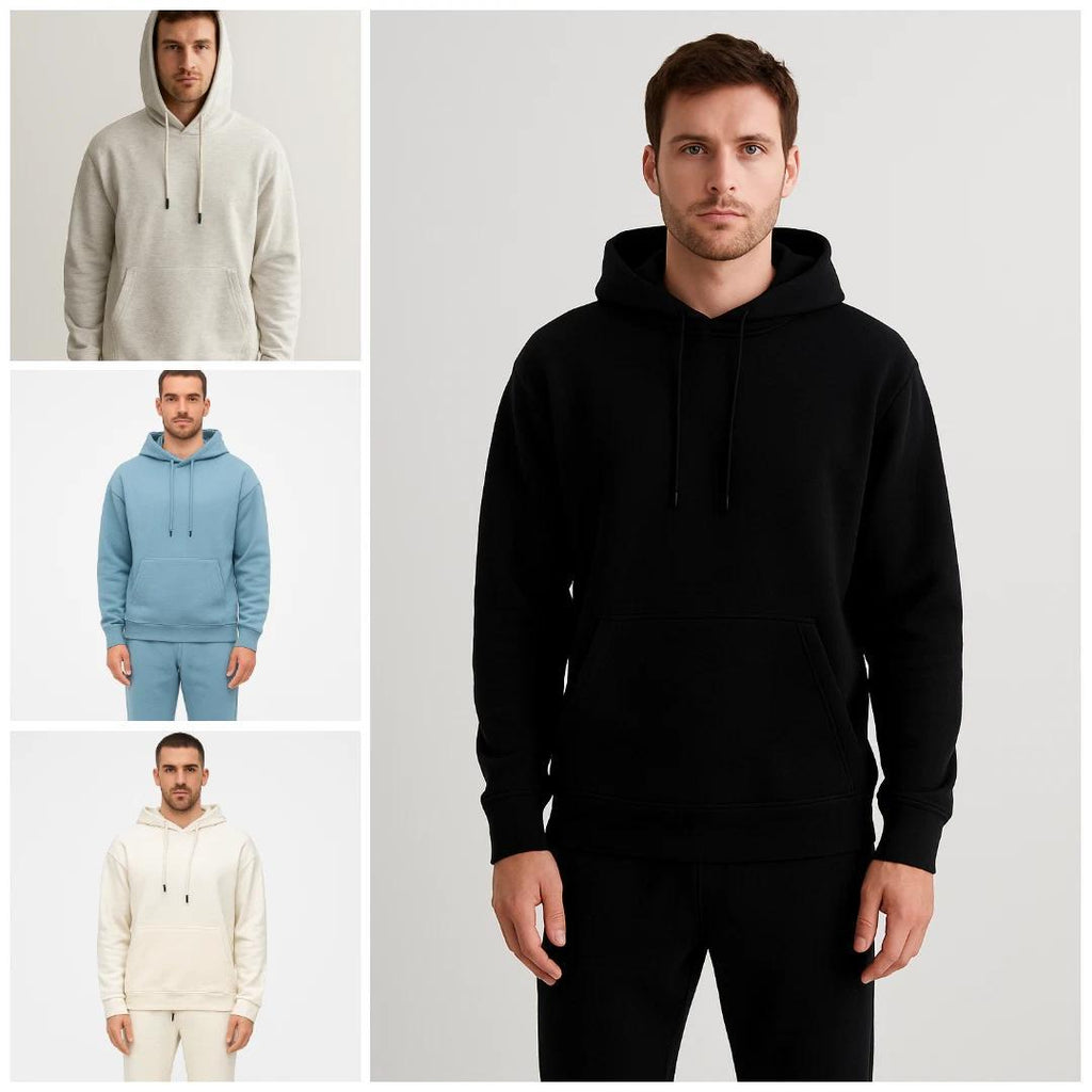 Men's Tracksuit with 2 Piece, Men's Piece Fleece Hoodie Joggers Co-ord - product gallery image 6