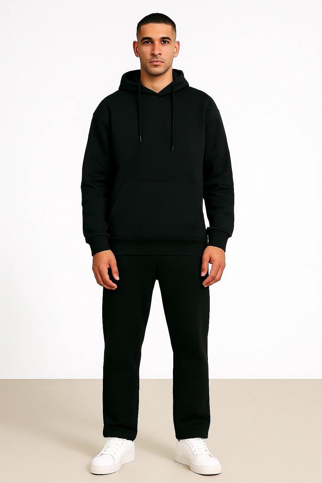 Men's Tracksuit with 2 Piece, Men's Piece Fleece Hoodie Joggers Co-ord - product gallery image 7