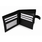 Men's Wallet with Lockable, Metal, 8 Card, RFID Blocking Mens Leather Bifold Card - product gallery image 5