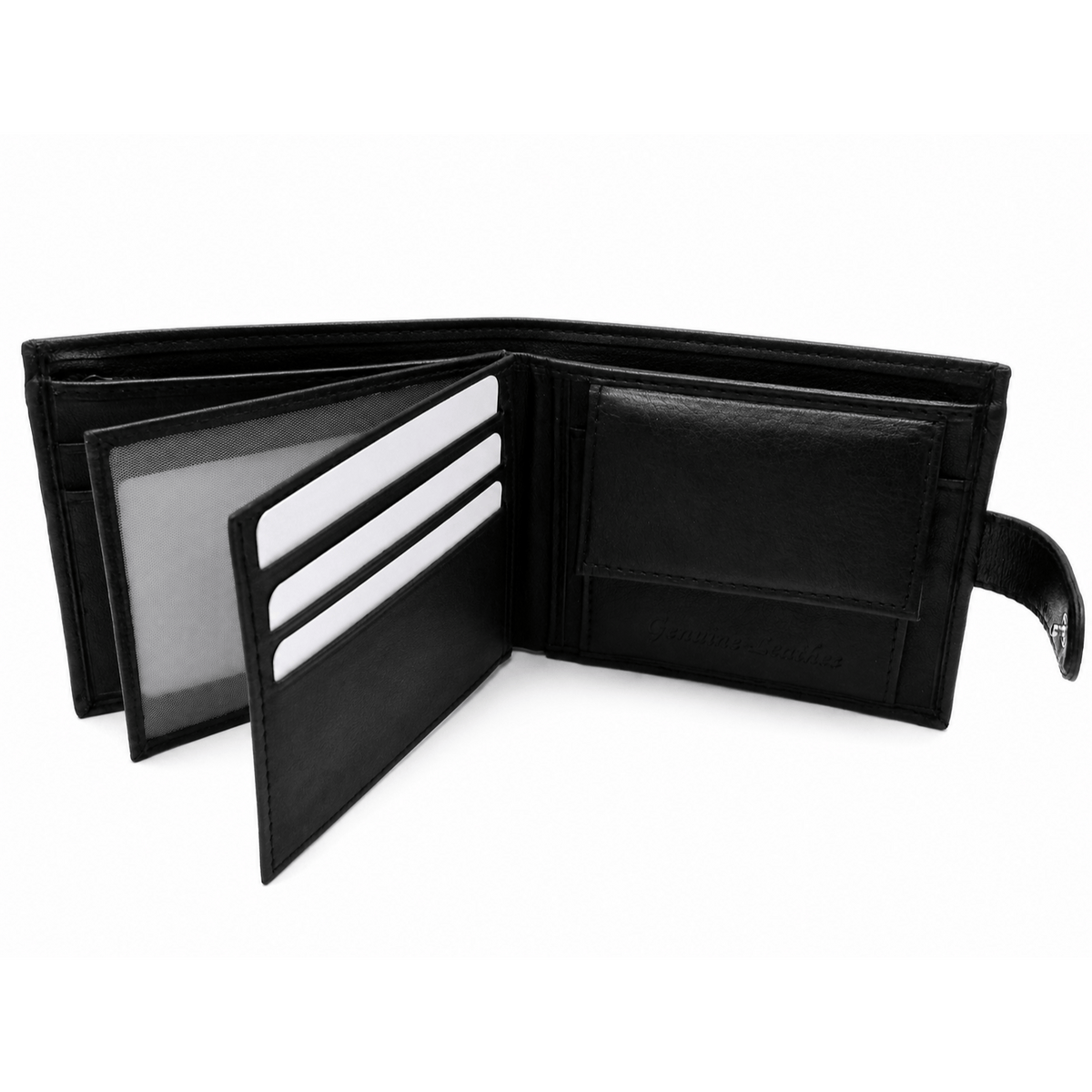 Men's Wallet with Lockable, Metal, 8 Card, RFID Blocking Mens Leather Bifold Card - product gallery image 7