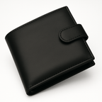 Men's Wallet with Lockable, Metal, 8 Card, RFID Blocking Mens Leather Bifold Card