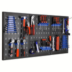 Metal Tool Rack with 2cm, Three-piece Hole Expandable Workshop Hooks