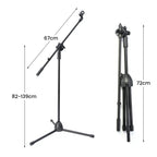 Microphone Stand Adjustable Tripod Floor Standing 82–139cm Mic with Adjustable Height - product gallery image 11