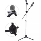 Microphone Stand Adjustable Tripod Floor Standing 82–139cm Mic with Adjustable Height - product gallery image 12