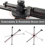 Microphone Stand Adjustable Tripod Floor Standing 82–139cm Mic with Adjustable Height - product gallery image 17