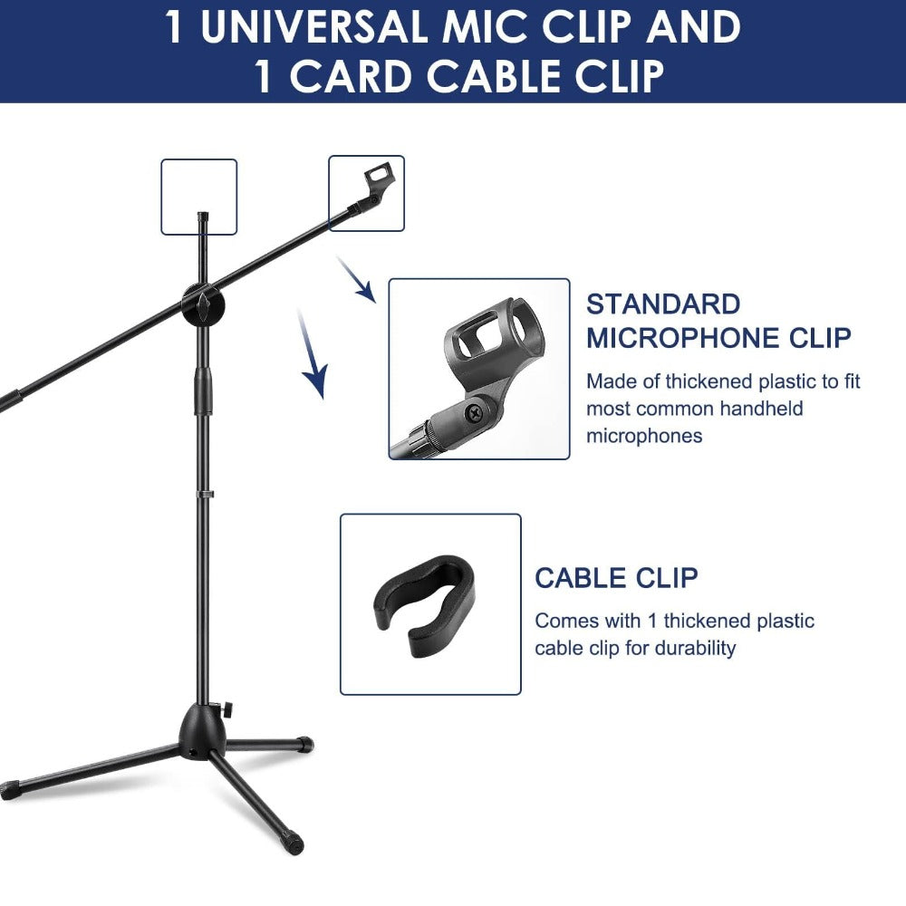 Microphone Stand Boom Adjustable Straight with Adjustable Height - product gallery image 3