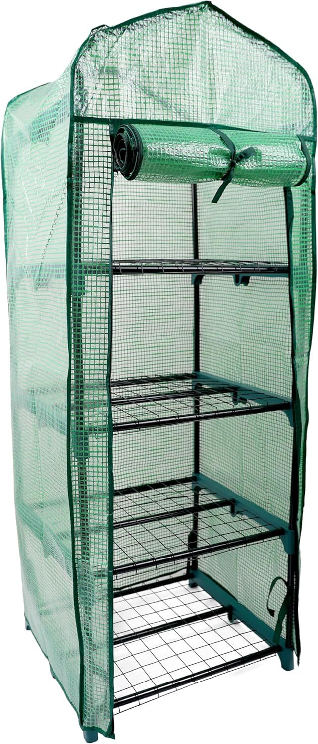 Mini Greenhouse with Space-Saving, 4Tier PE greenhouse - product gallery image 11