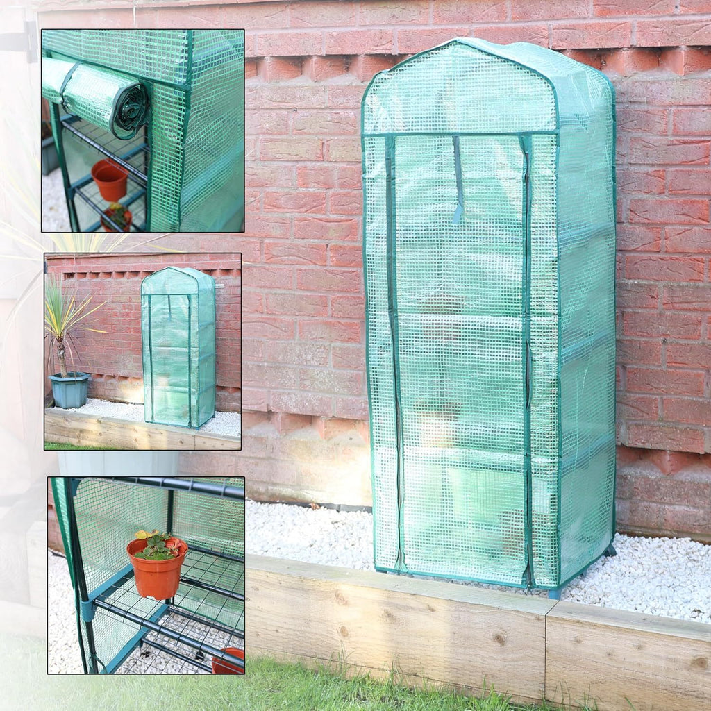 Mini Greenhouse with Space-Saving, 4Tier PE greenhouse - product gallery image 15