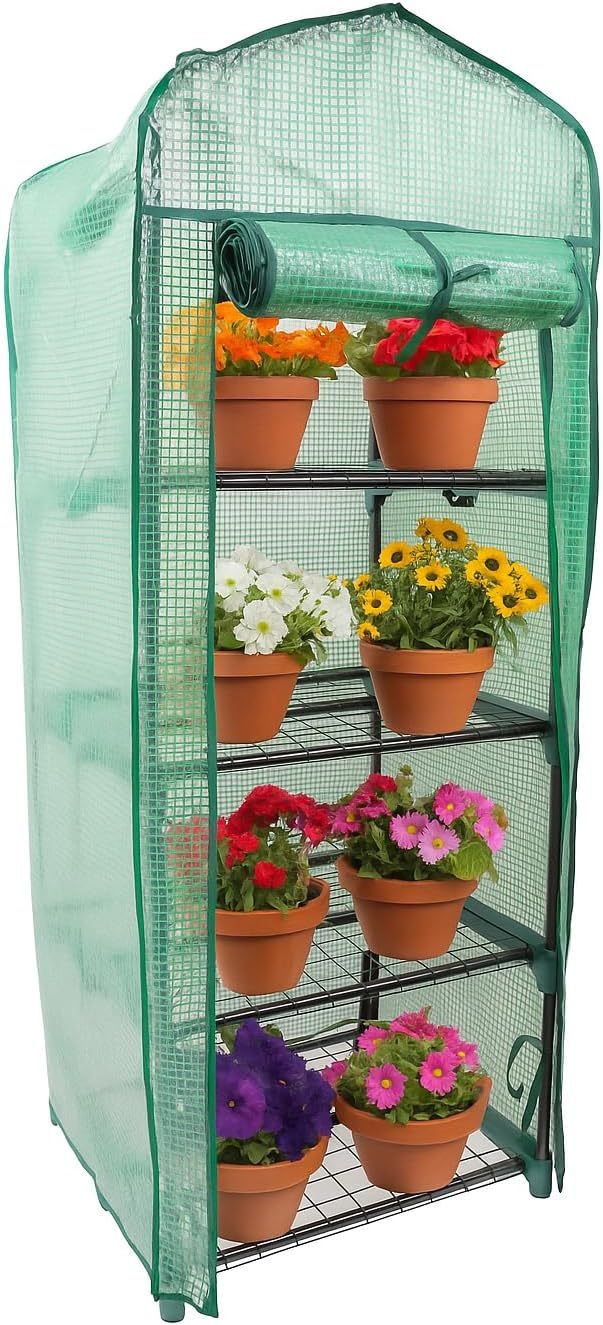 Mini Greenhouse with Space-Saving, 4Tier PE greenhouse - product gallery image 9