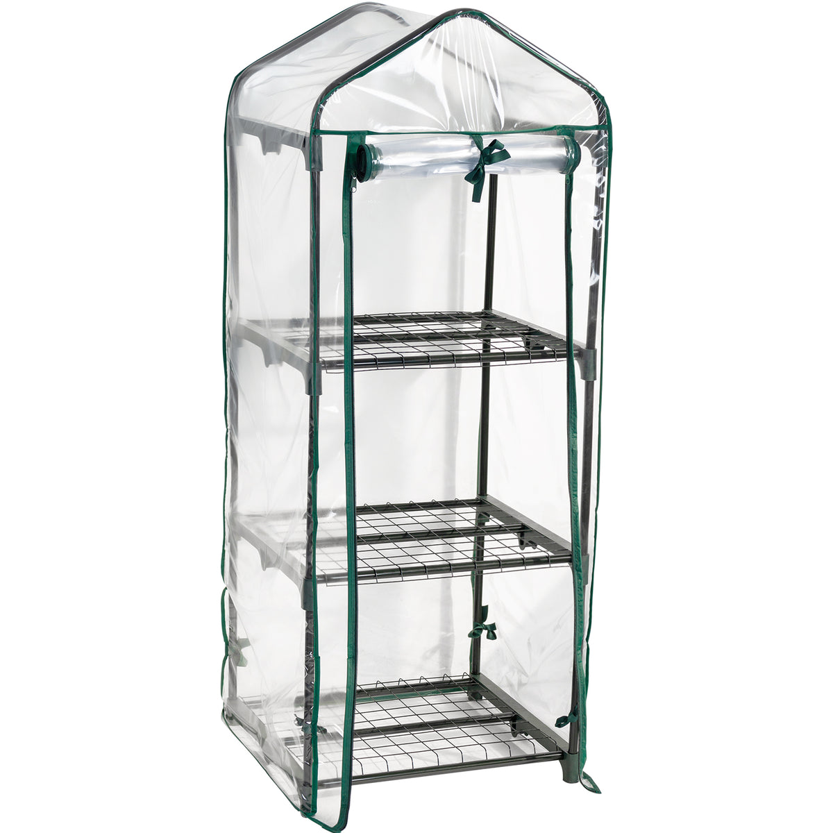Mini Greenhouse with Space-Saving, 51 cm W x 45 cm D x 130 cm - product gallery image 2