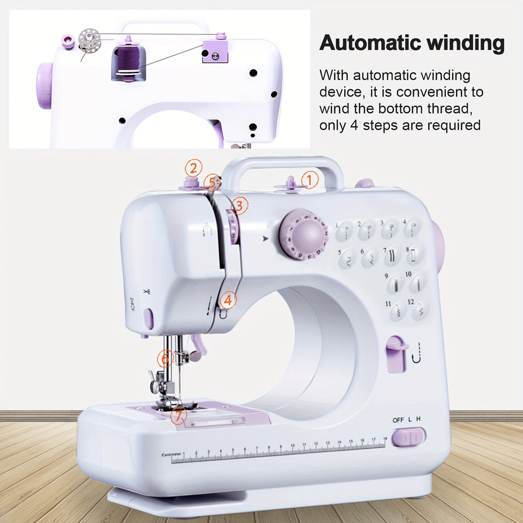 Mini Sewing Machine with Portable Double Thread Two Speed Battery - product gallery image 2