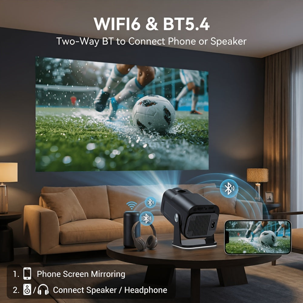 Mini Smart Portable Projector Supports 4K with Wireless - product gallery image 3