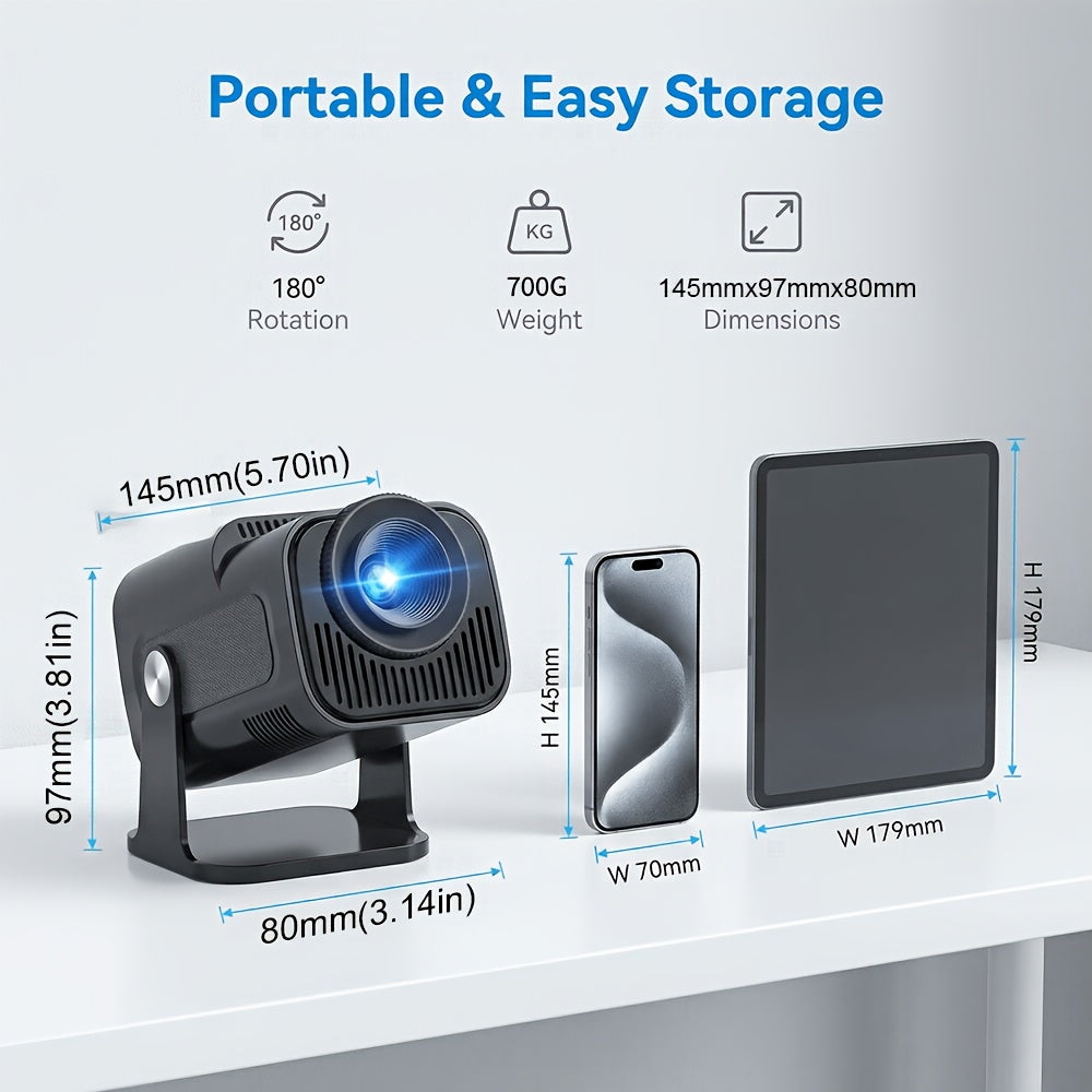 Mini Smart Portable Projector Supports 4K with Wireless - product gallery image 6