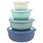 Mixing Bowl Set with Airtight, Plastic, 4-Piece Lids Food-Grade Fridge Storage - product gallery image 12