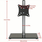 Monitor Stand 13, 27 Inch Monitor Arm with Freestanding, Stainless Steel - product gallery image 2