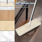 Mop and Floor Cleaner with Machine-Washable, Stainless Steel, 7-piece flat mop set, gray - product gallery image 20