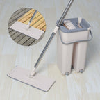 Mop and Floor Cleaner with Machine-Washable, Stainless Steel, 7-piece flat mop set, gray - product gallery image 5