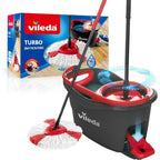 Mop and Floor Cleaner with Machine-Washable, Telescopic Handle