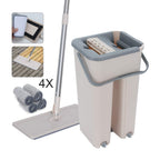 Mop and Floor Cleaner with Space-Saving, Machine-Washable, Telescopic Handle - product gallery image 2