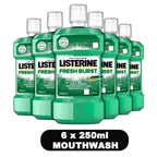 Mouthwash with 250ml, 6 Pack, Listerine Fresh Burst Each Kills