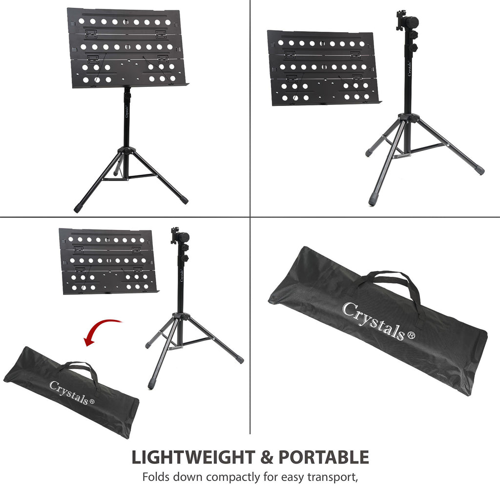 Music Stand with Foldable, Adjustable Height, Non-Slip, 150cm - product gallery image 8