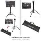 Music Stand with Foldable, Adjustable Height, Non-Slip, 150cm - product gallery image 8