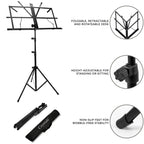 Music Stand with Foldable, Adjustable Height, Non-Slip, 130cm - product gallery image 11