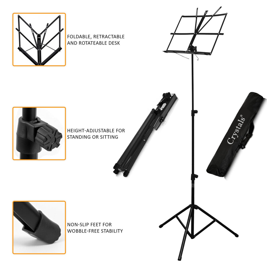 Music Stand with Foldable, Adjustable Height, Non-Slip, 130cm - product gallery image 9