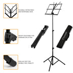 Music Stand with Foldable, Adjustable Height, Non-Slip, 130cm - product gallery image 9
