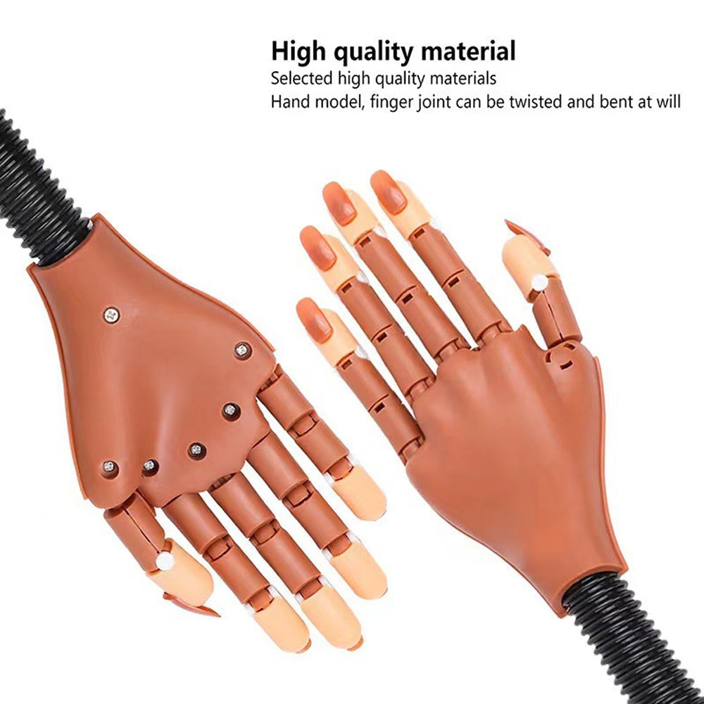 Nail Art Training Tool with Acrylic, 100pcs, Practice Hand 100pcs Tips Flexible Acrylic - product gallery image 4