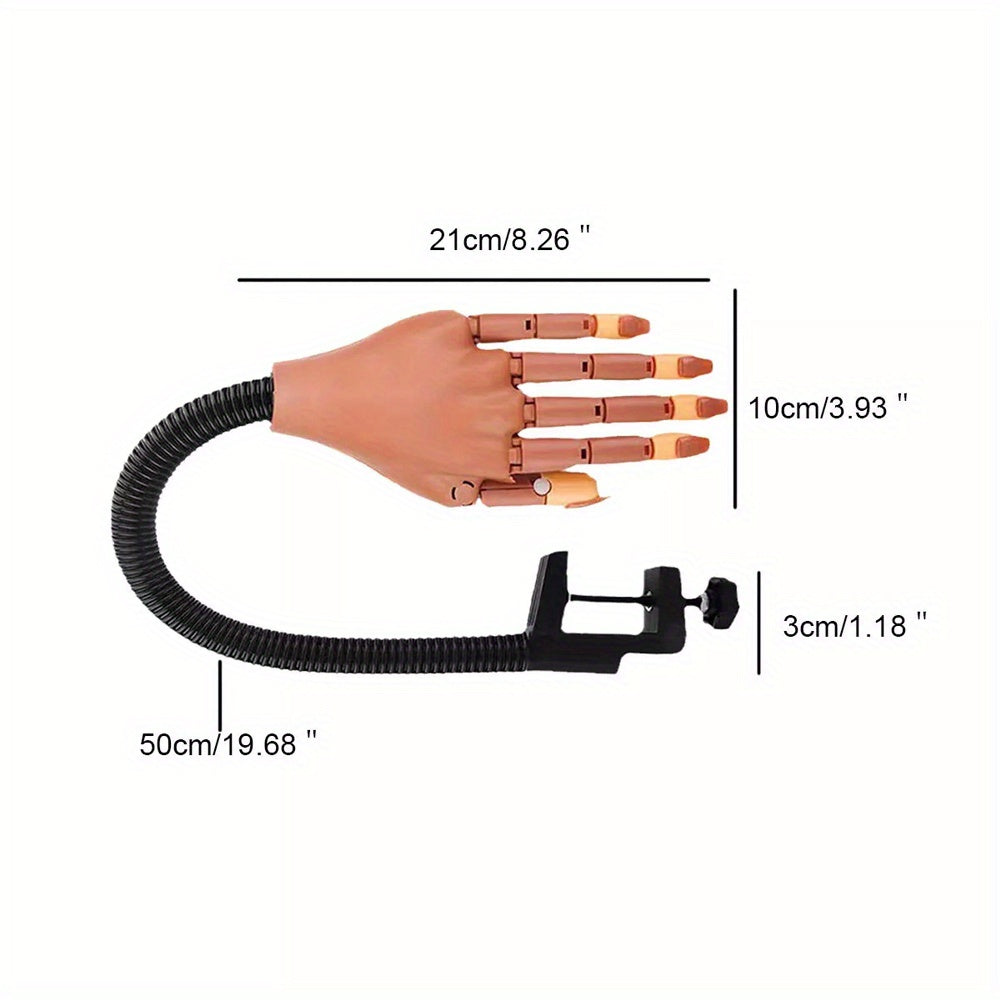 Nail Art Training Tool with Acrylic, 100pcs, Practice Hand 100pcs Tips Flexible Acrylic - product gallery image 8
