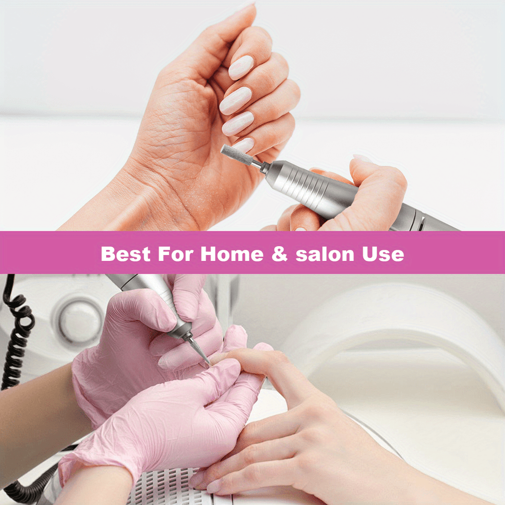 Nail Drill with Acrylic, 50pcs, One set (50PCS nail removal pads included) - product gallery image 10