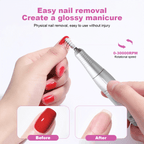 Nail Drill with Acrylic, 50pcs, One set (50PCS nail removal pads included) - product gallery image 11