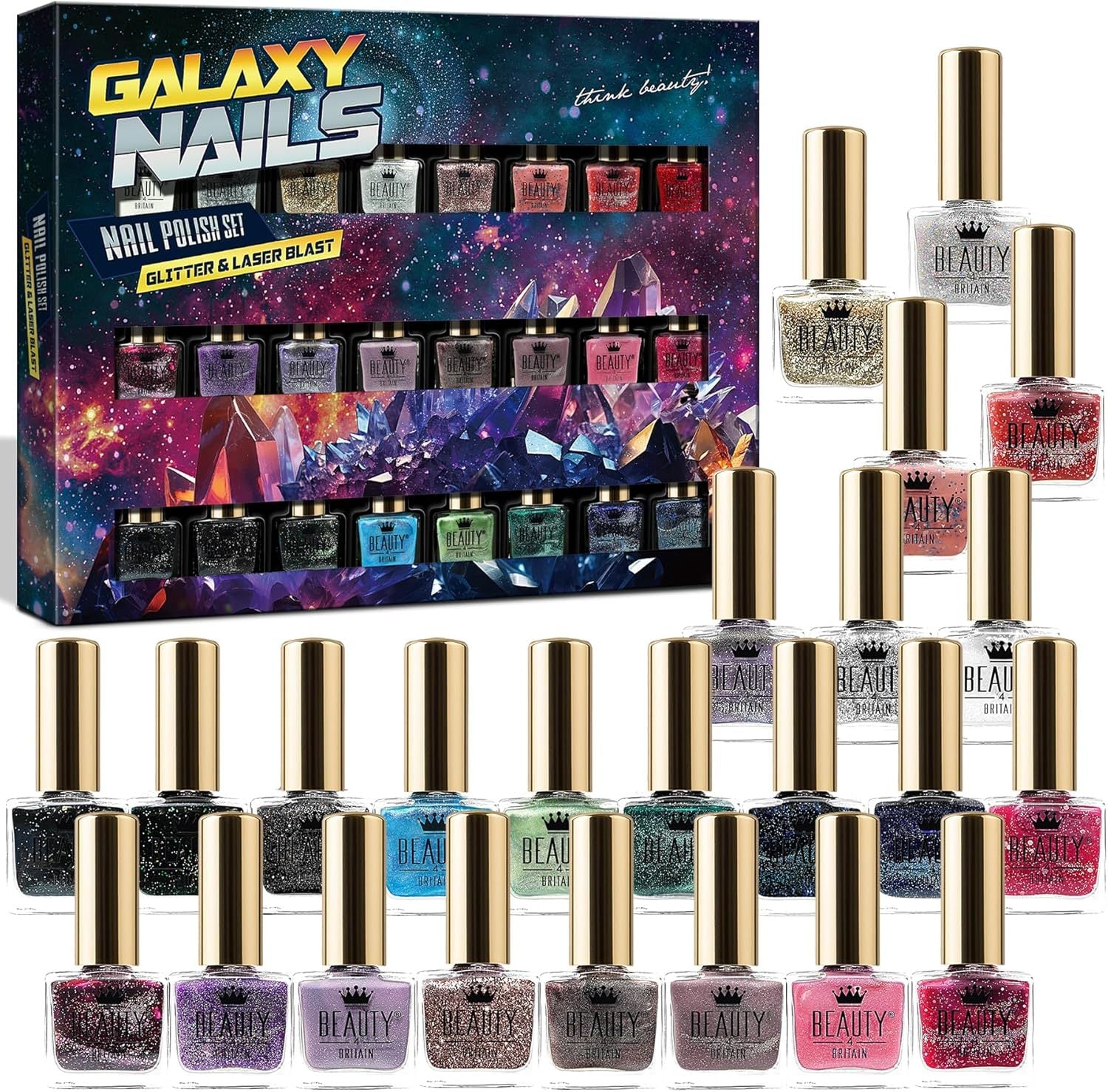 Nail Polish Set with 24 pcs, Glitter Quick-Dry Shimmering Colours Art Women - product gallery image 10