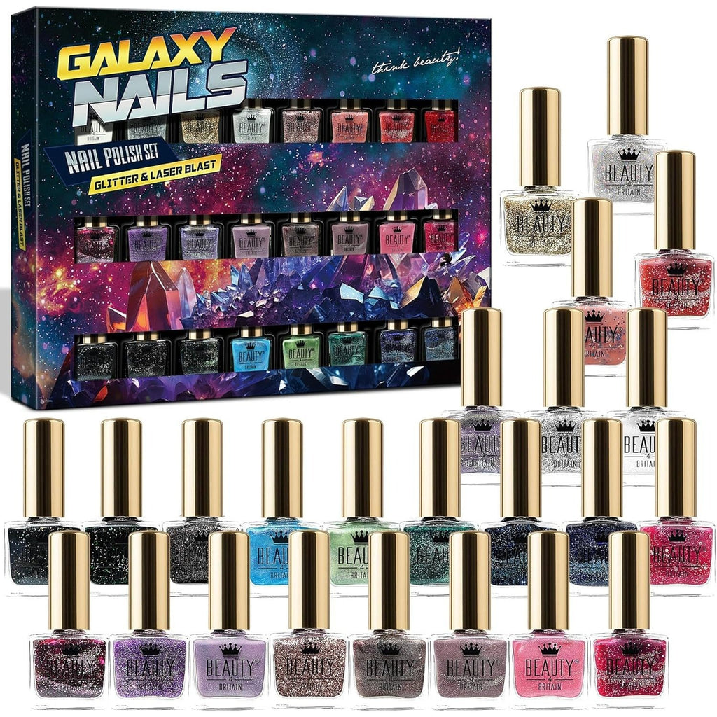 Nail Polish Set with 24 pcs, Glitter Quick-Dry Shimmering Colours Art Women - product gallery image 2