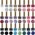Nail Polish Set with 24 pcs, Glitter Quick-Dry Shimmering Colours Art Women