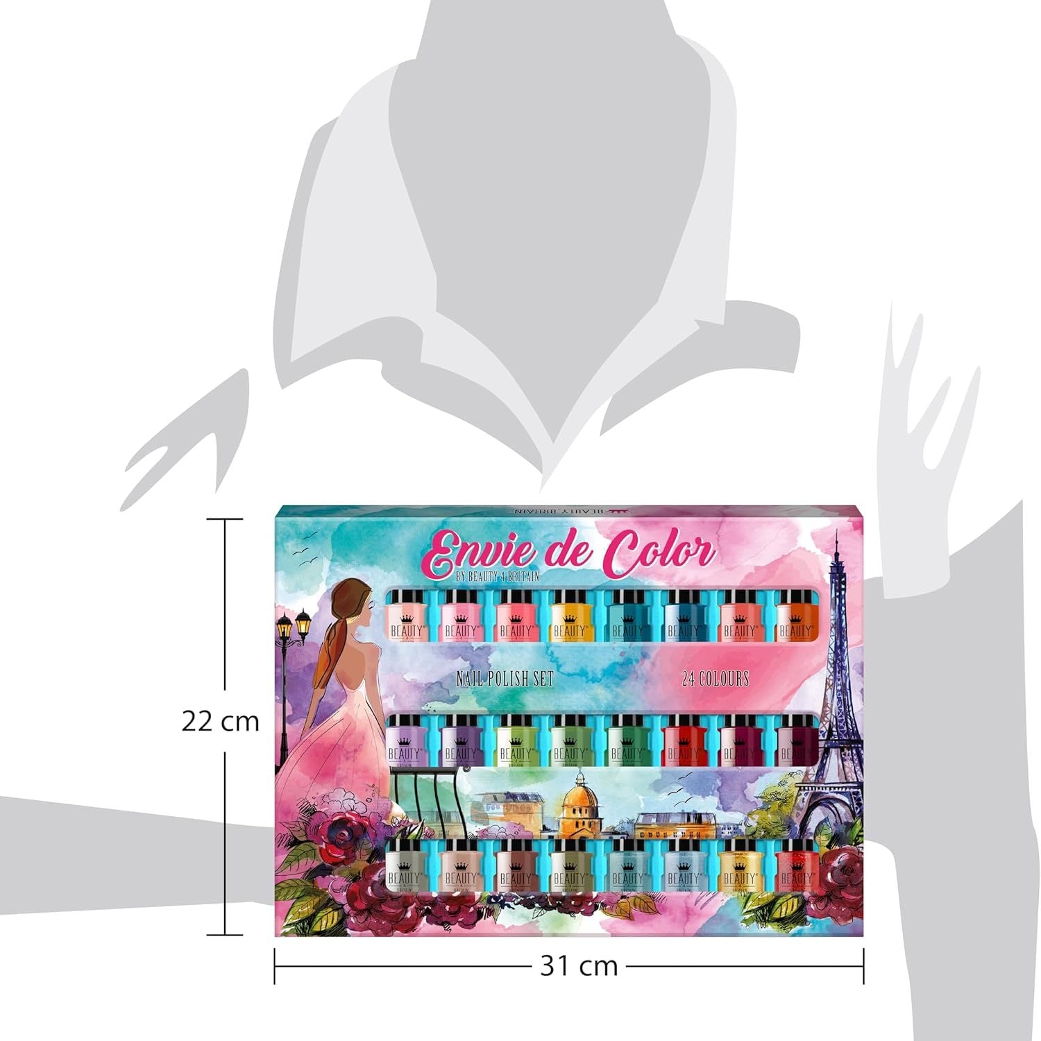 Nail Polish Set with Lockable, 5ml, Set B, Envie De Shades Vegan Cruelty-Free - product gallery image 4