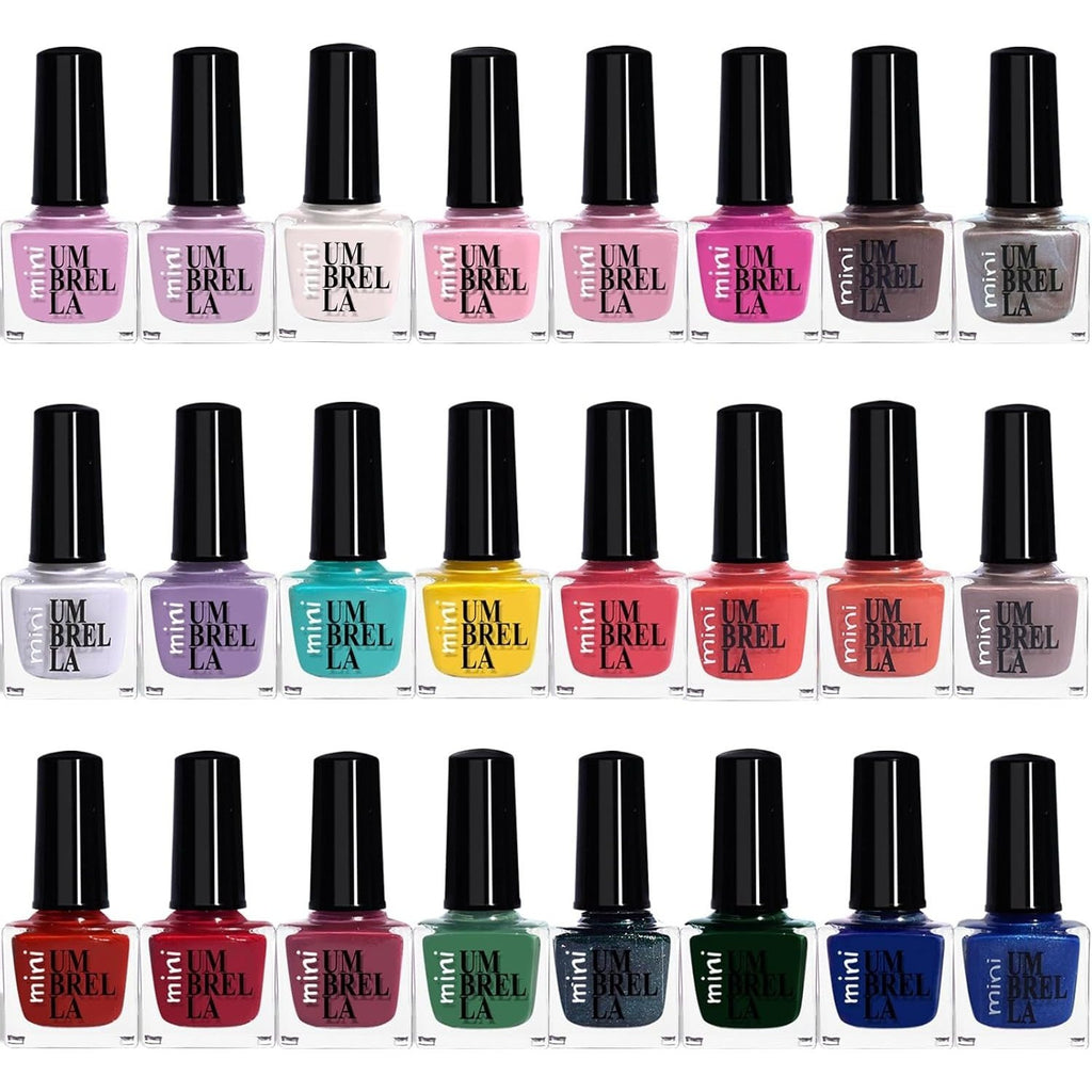 Nail Polish with 5ml, Set C, Colours Glossy, Pastel, Glitter, Matte