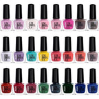 Nail Polish with 5ml, Set C, Colours Glossy, Pastel, Glitter, Matte