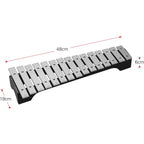 Note Xylophone Glockenspiel Wooden Base 15-Note Aluminium Bars Mallets Percussion - product gallery image 5