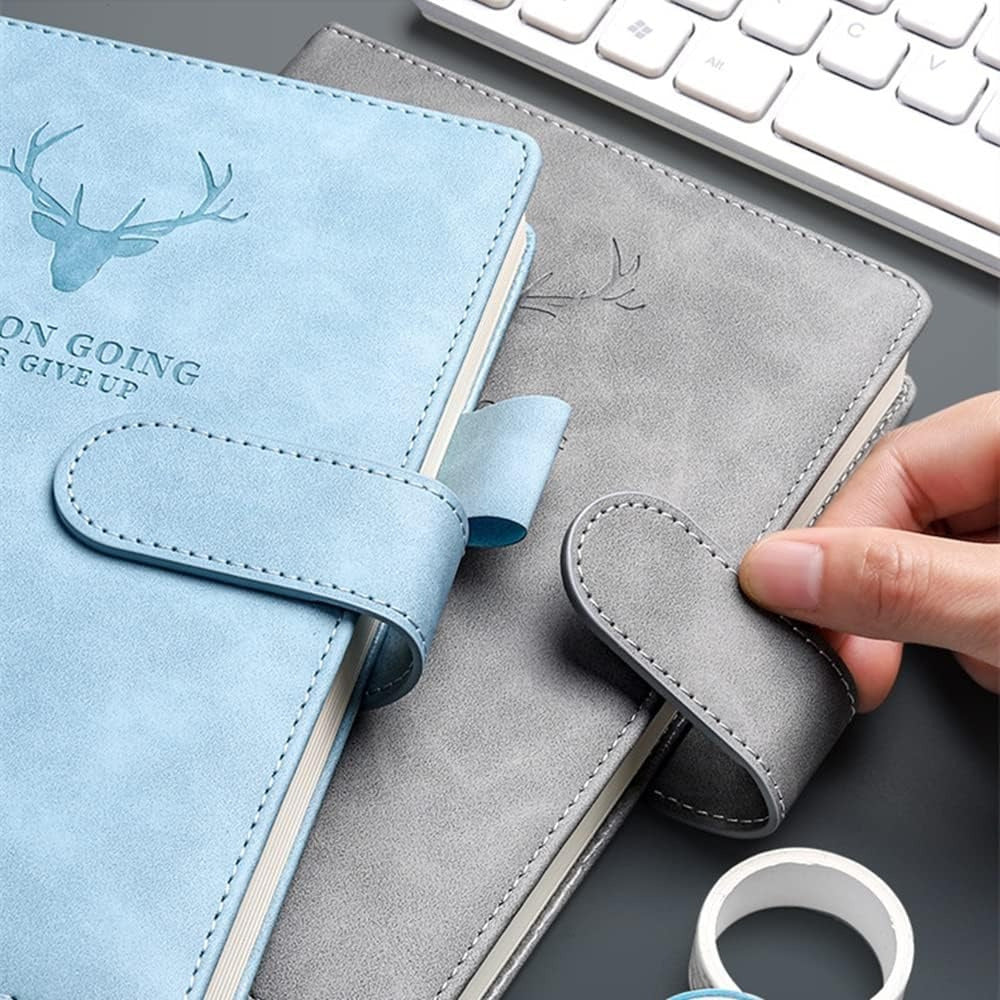Notebook A4 Magnetic Snap Leather Pages Thick for home offices - product gallery image 2
