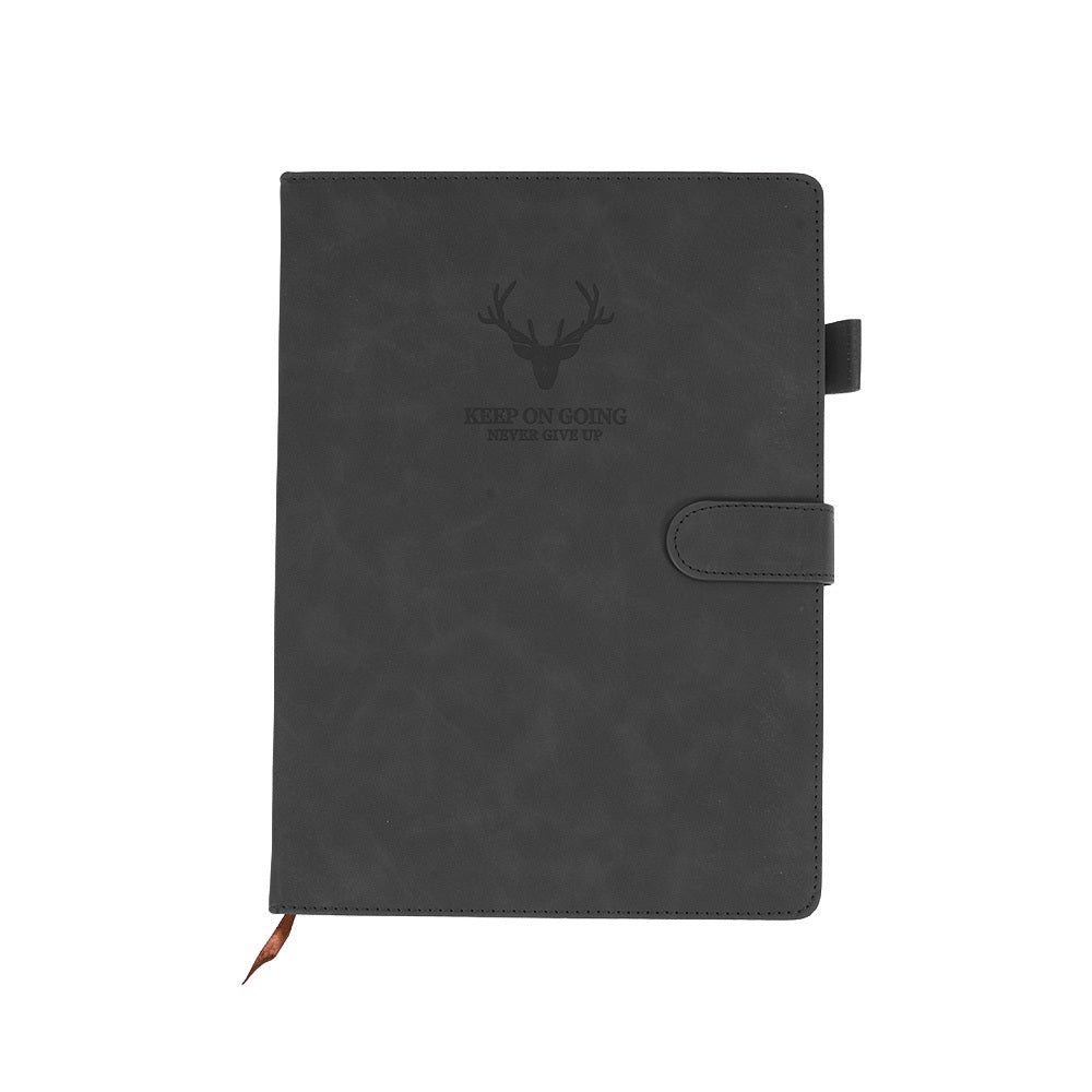 Notebook A4 Magnetic Snap Leather Pages Thick for home offices - product gallery image 8