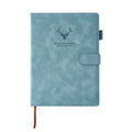 Notebook A4 Magnetic Snap Leather Pages Thick for home offices - Light Blue option