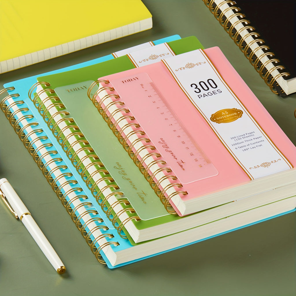 Notebook A4 Spiral Lined Pages 100GSM No-Bleed with Waterproof, 28.5 cm - product gallery image 2