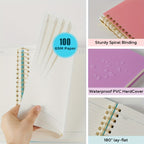 Notebook A4 Spiral Lined Pages 100GSM No-Bleed with Waterproof, 28.5 cm - product gallery image 6