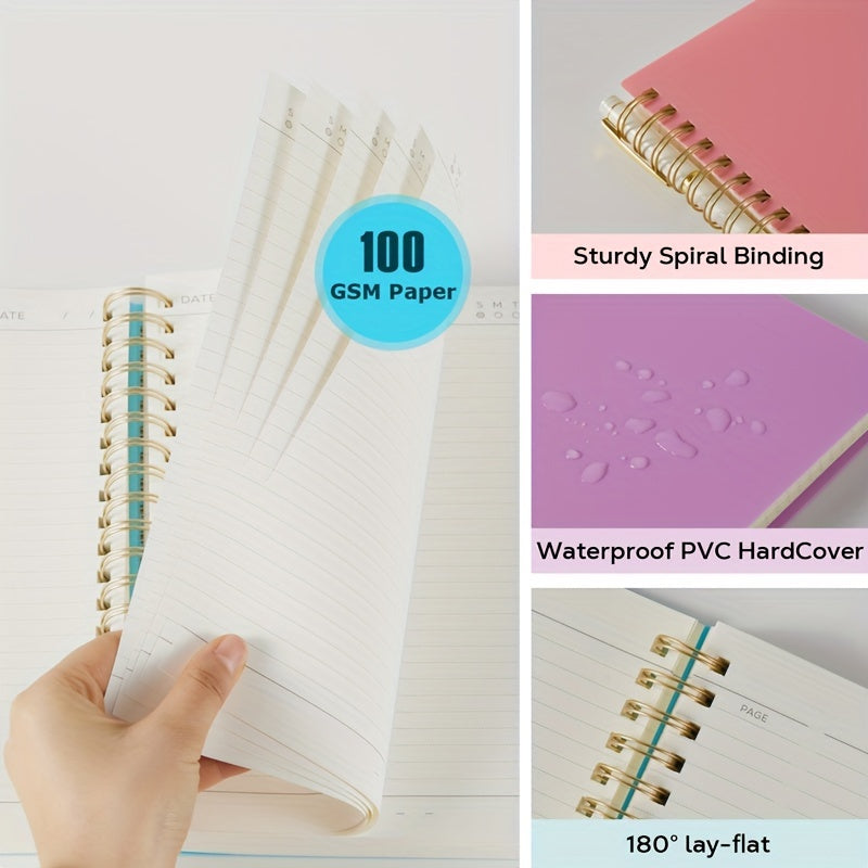 Notebook A4 Spiral Lined Pages 100GSM No-Bleed with Waterproof, 28.5 cm - product gallery image 6