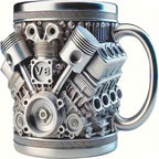 Novelty Mugs & Cup with Dishwasher-Safe, 15oz, Stainless Steel - Dark Gray option